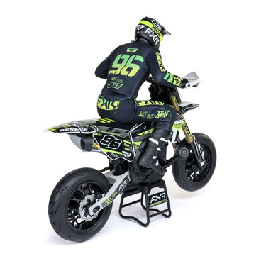 Losi LOS-2272 Promoto-SM 1/4 Super Moto Motorcycle FXR White RTR Basic
